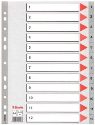 Esselte Separatör A4 1-12 Rakam - 1