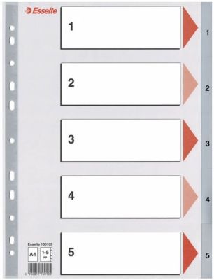 Esselte Separatör A4 1-5 Rakam - 1