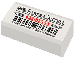 Faber-Castell 7086/30 Beyaz Silgi PVC-Free - Faber Castell