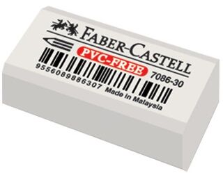 Faber-Castell 7086/30 Beyaz Silgi PVC-Free - 1