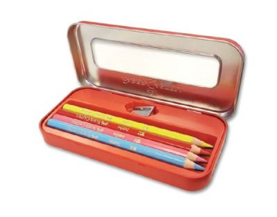 Faber-Castell Boya Kalemi Metal Hediye Seti 8 Renk - 1