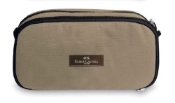 Faber-Castell Extra Space Kalem Çantası MSÜ Desen Bej - Faber Castell