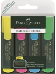 Faber Castell - Faber-Castell Fosforlu Kalem 4'lü Poşet