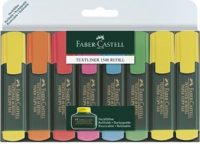 Faber-Castell Fosforlu Kalem 6+2 li Poşet - 1