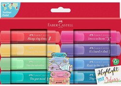Faber-Castell Fosforlu Kalem Pastel Renk 8 li - Faber Castell