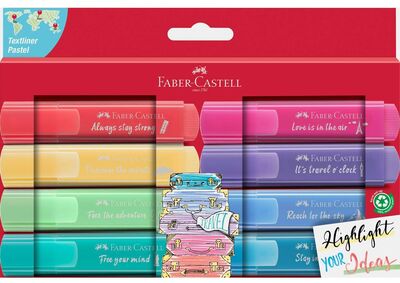 Faber-Castell Fosforlu Kalem Pastel Renk 8 li - 1