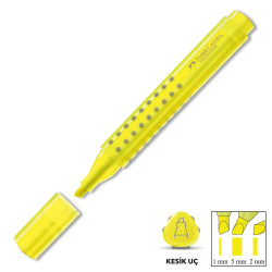Faber-Castell Grip Fosforlu Kalem Sarı - Faber Castell