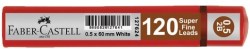 Faber Castell - Faber-Castell Grip Min 0.5 2B 60mm 120'li Kırmızı Tüp