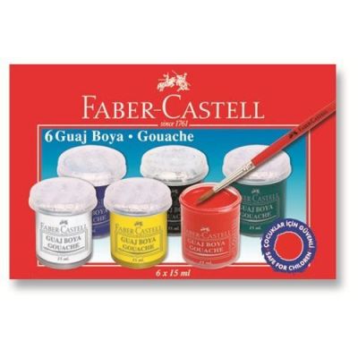 Faber-Castell Guaj Boya 6 Renk - 1