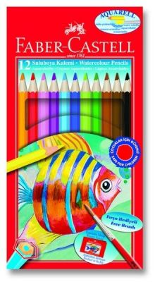 Faber-Castell Karton Kutu Aquarel Boya Kalemi 12 Renk - 1