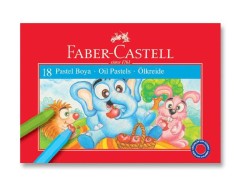 Faber Castell - Faber-Castell Karton Kutu Pastel Boya 18 Renk
