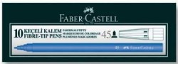 Faber-Castell Keçeli Kalem Mavi - 10 lu pk. - Faber Castell