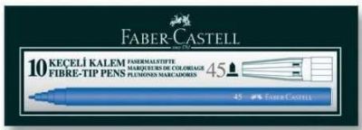 Faber-Castell Keçeli Kalem Mavi - 10 lu pk. - 1