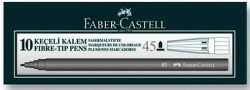 Faber-Castell Keçeli Kalem Siyah - 10 lu pk. - Faber Castell