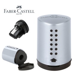 Faber Castell - Faber-Castell Mini Grip Kalemtraş Gri