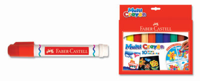 Faber-Castell Multi Crayon Pastel 10 Renk - 1