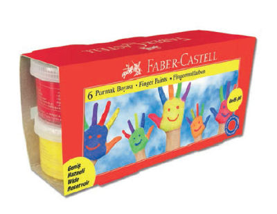 Faber-Castell Parmak Boyası 45ml. 6 Renk - 1