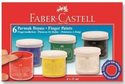 Faber-Castell Parmak Boyası 25 ml. 6 Renk - 1