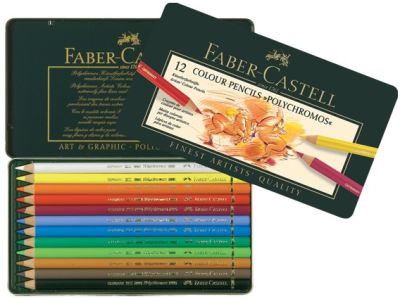Faber-Castell Polychromos Kuru Boya Kalemi 12 Renk - 1
