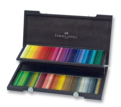 Faber-Castell Polychromos Kuru Boya Kalemi Ahşap Kutu 120 Renk - 1