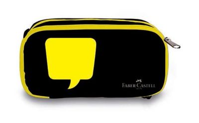 ​Faber-Castell Xtra Space Neon Sarı Kalem Çantası - 1