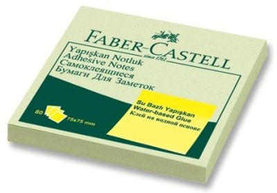 Faber-Castell Yapışkan Notluk Harmony 75x75mm Yeşil - 1