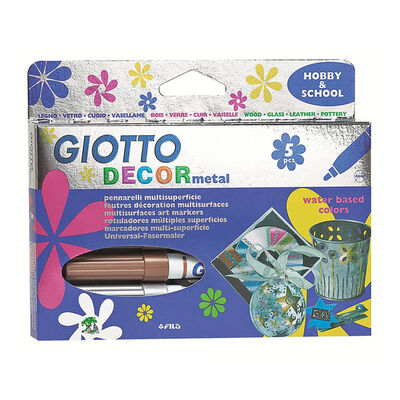 Giotto Decor Metalik Keçeli Kalem 5 Renk - 1