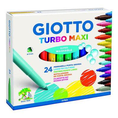 Giotto Turbo Maxi Keçeli Kalem 24 Renk - 1