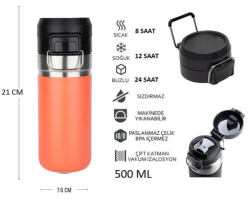 Globox Termos BS264-1 Turuncu 500ml. - Globox