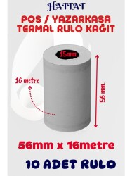 Hattat 56x16mt Termal Rulo - 10 lu - Hattat