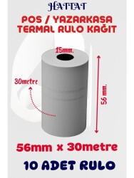 Hattat 56x30mt Termal Rulo - 10 lu - Hattat