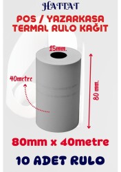 Hattat 80x40mt Termal Rulo - 10 lu - Hattat