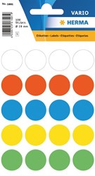 Herma Vario Yuvarlak Etiket 19mm Karışık Renkli - Herma