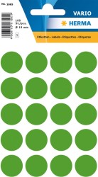 Herma Vario Yuvarlak Etiket 19mm Koyu Yeşil - Herma