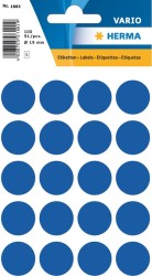 Herma Vario Yuvarlak Etiket 19mm Lacivert - Herma