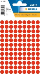 Herma Vario Yuvarlak Etiket 8mm Fosforlu Kırmızı - Herma