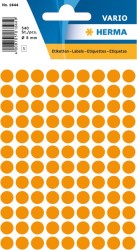 Herma Vario Yuvarlak Etiket 8mm Fosforlu Turuncu - Herma