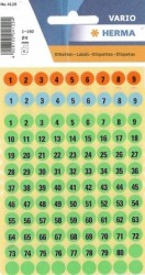 Herma Vario Yuvarlak Rakam Etiketi 8mm Renkli - Herma
