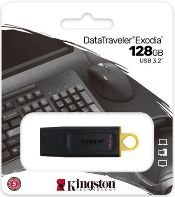 Kingston 128GB USB Bellek 3.2 Exodia DataTravele - 3