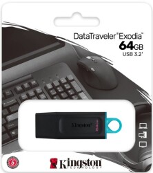 Kingston 64GB USB Bellek 3.2 Exodia DataTravele - 3