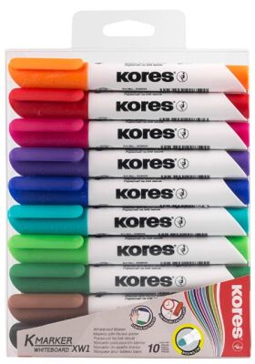 Kores Beyaz Tahta Kalemi 10 Renkli Set - 1