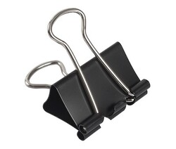 Kraf 425G Çelik Kıskaç Siyah 25mm 12li - Kraf
