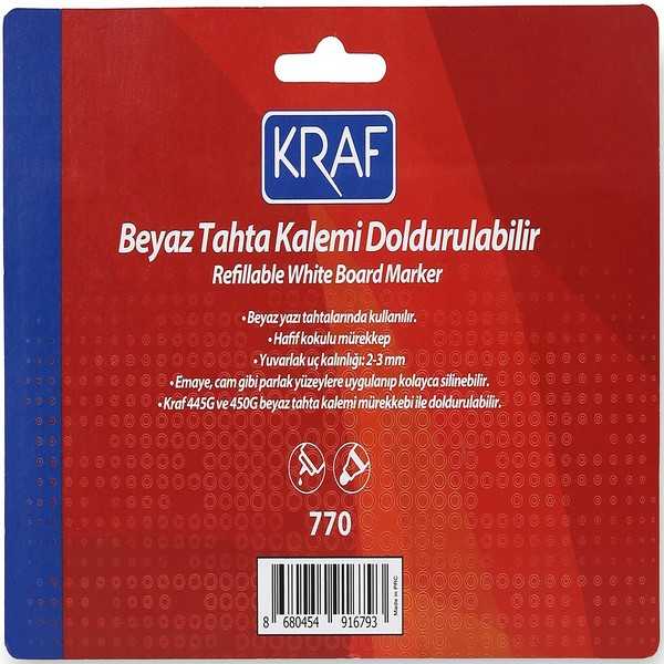 Kraf 770 4 Beyaz Tahta Kalemi Doldurulabilir 4 Lu Boardmarker Tahta Kalem Kraf