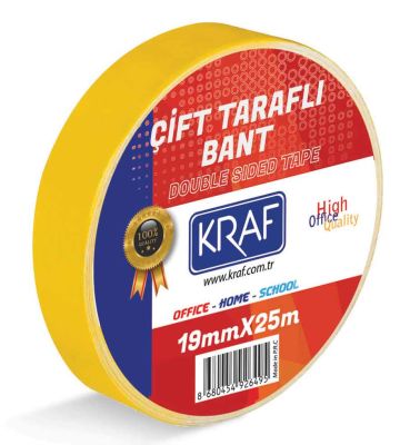 Kraf Çift Taraflı Bant 19mmx25mt - 1