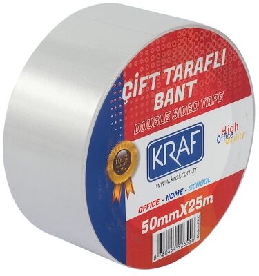 Kraf Çift Taraflı Bant 50mmx25mt - 1