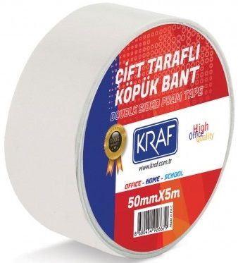 Kraf Çift Taraflı Köpük Bant 50mmx5mt - 1