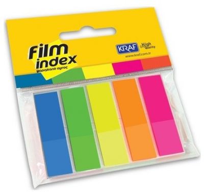 Kraf Film İndex 13x44mm 5 Renk x 25 Sayfa - 1