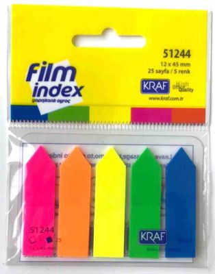Kraf Film İndex Ok Şekilli 5 Renk - 1
