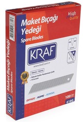 Kraf Geniş Maket Bıçağı Yedeği 100'lük - Kraf