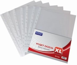 Kraf Poşet Dosya A4 XL 100'lük Paket - Kraf